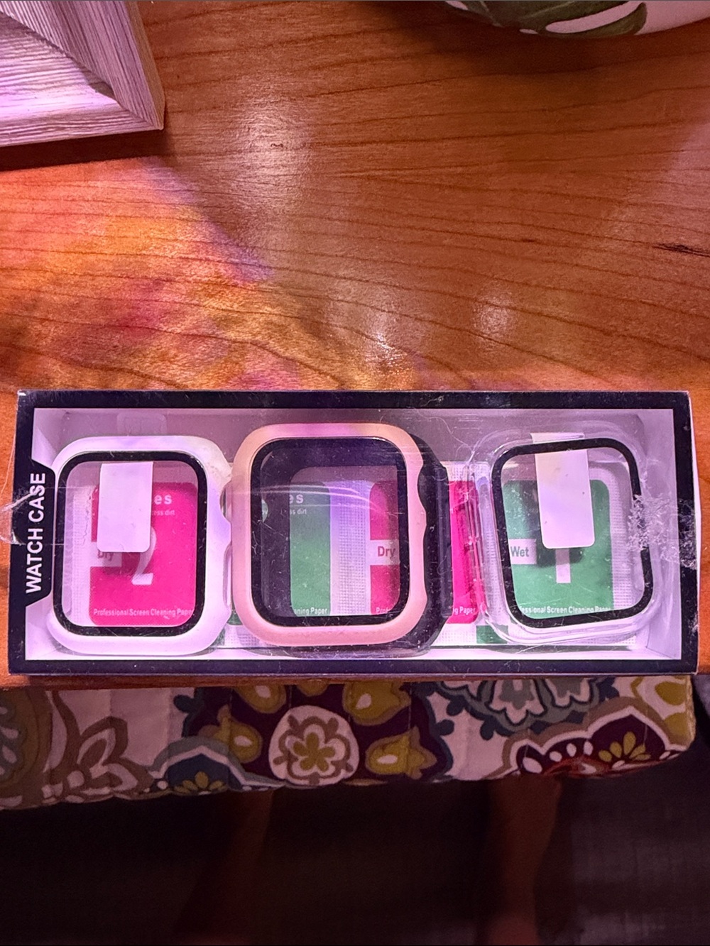 Silicone Apple Watch Protective Case Bumper - Black, Pink, White